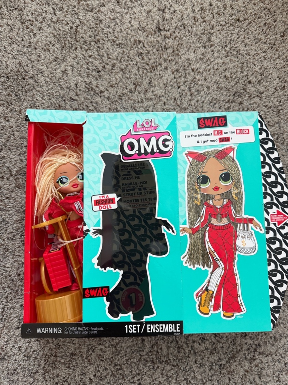 L.O.L. Surprise! Fashion Doll in Teal & Red Packaging